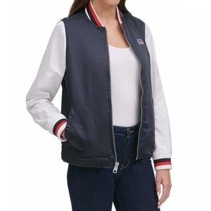 Levi’s Colorblock Stripe Trim Bomber Jacket